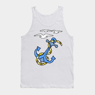 ocean seagull anchor Tank Top